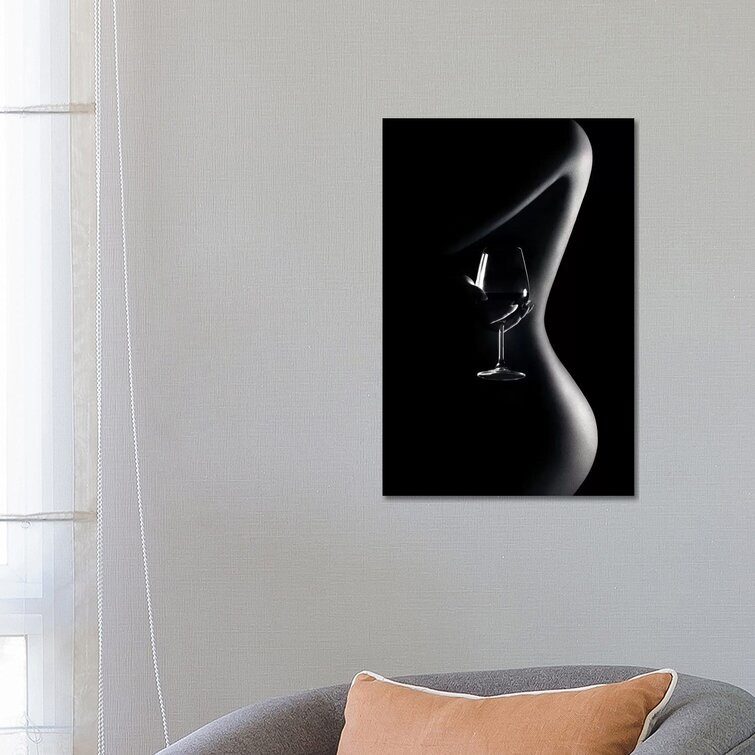 ICanvas Nude Woman Red Wine 3 By Johan Swanepoel Acrylic Print